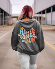 Women's Plus Here Comes The Sun Hoodie