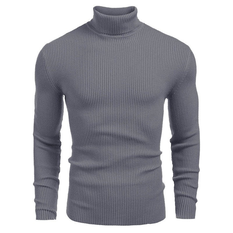 Winter Men's Knitted Turtleneck Slim Sweater