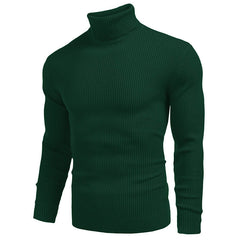 Winter Men's Knitted Turtleneck Slim Sweater