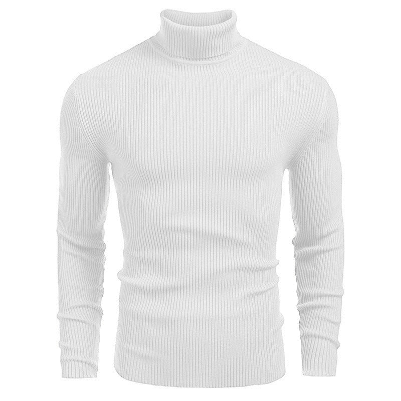 Winter Men's Knitted Turtleneck Slim Sweater