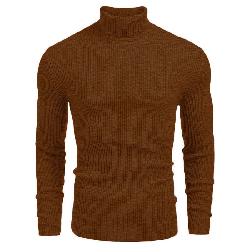 Winter Men's Knitted Turtleneck Slim Sweater