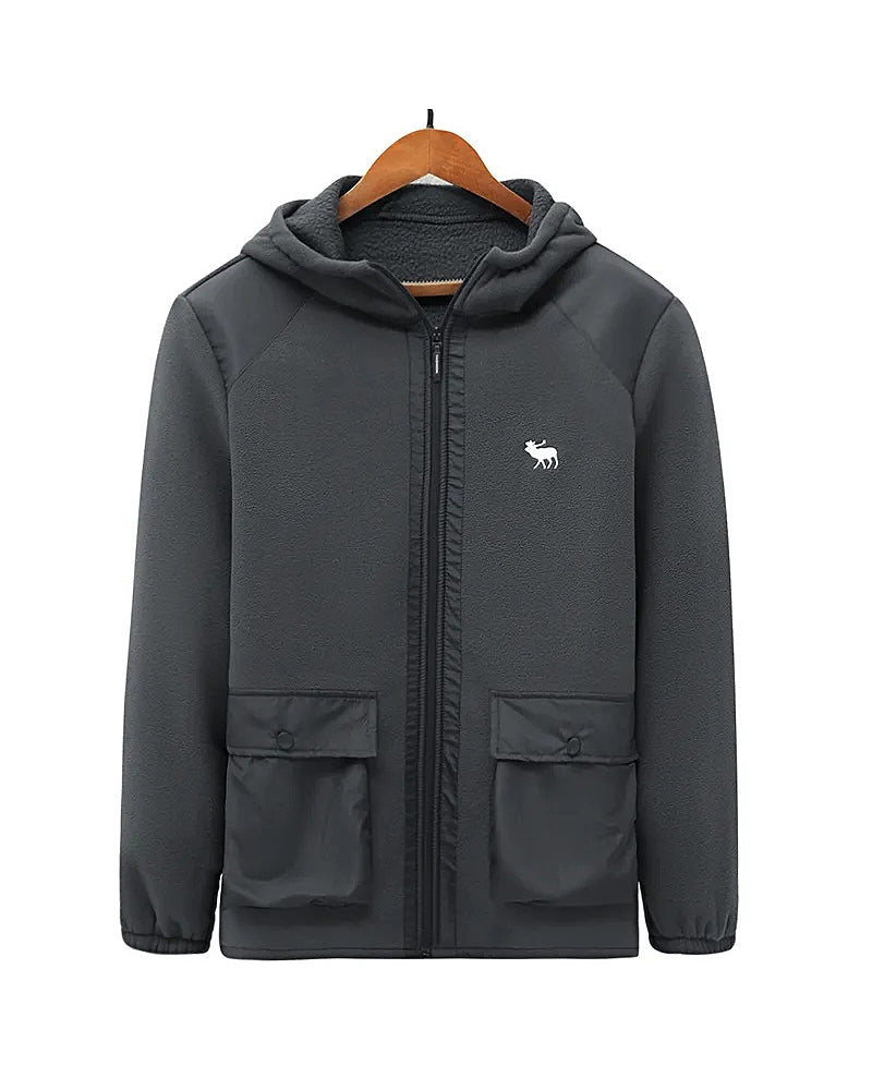 Big & Tall Men's Warm Thickened Fleece Hoodie Jacket 2XL-6XL