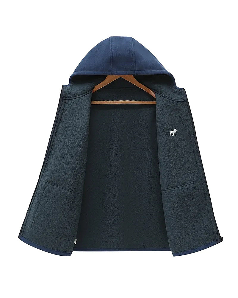 Big & Tall Men's Warm Thickened Fleece Hoodie Jacket 2XL-6XL